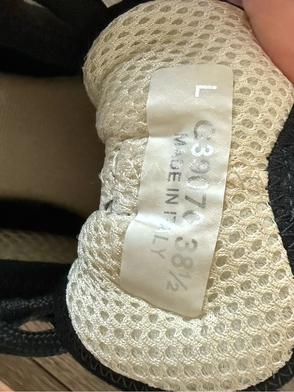 CHANEL Black and White Interlocking CC Runner Sneakers - Picture 8 of 8